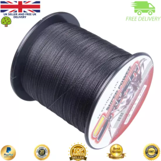 Super Dyneema 100-2000M 18LB Fishing Braid Carp Line Black Spod Marker Sea X