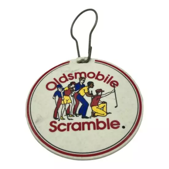 Vintage Oldsmobile Scramble Golf Bag Vinyl Cover & Tag