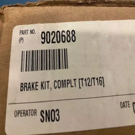 Tennant 9020688 BRAKE KIT, COMPLT [T12/T16] S16