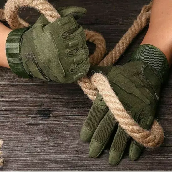 Men's Tactical Full Finger Gloves Non-Slip Outdoor Cycling Hunting Bike Gloves