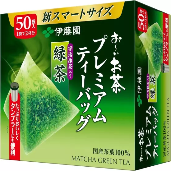 Itoen Oi Ocha Premium Tea Bag Uji Matcha Green Tea 1.8g x 50 bags JAPAN