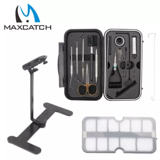 Maxcatch Rotary Fly Tying Vise Travel Alloy Fishing Tool Traveler Fishing Tackle