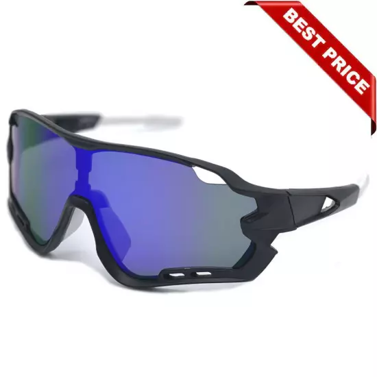 Sport Goggles Men's Outdoor Cycling Windproof Sunglasses Mirrored Shades Glasses