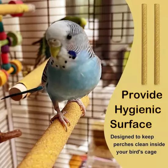 Easy-to-Install Nail Filing Perch Covers for Bird Cage Hygiene - Pack of 72