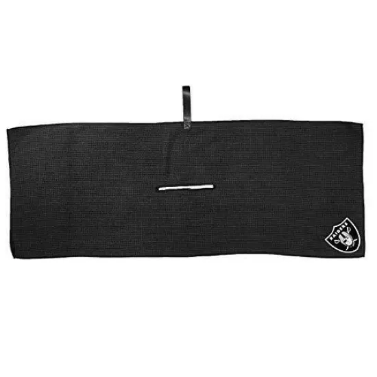 Team Golf NFL Las Vegas Raiders Golf Towel with Carabiner Clip, Premium