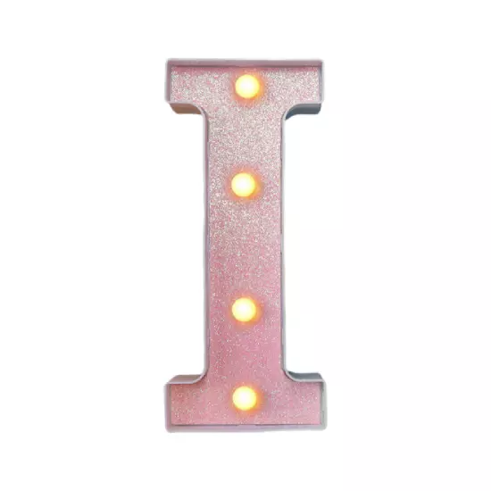 Led Light Up Letter,Pink Marquee LED Letter Lights 26 Alphabet,Lighted Letters A