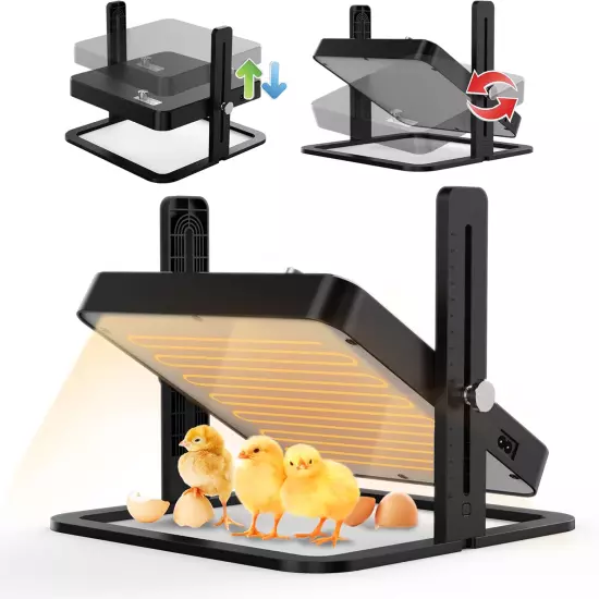 Brooder Heater for Chicks, 18W Poultry Heating Plate with Adjustable Temperature