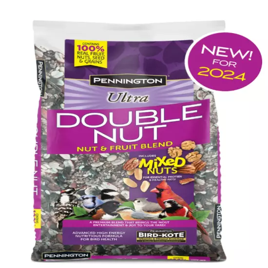 Pennington Ultra Double Nut & Fruit Blend Wild Bird Seed and Feed 10 lb