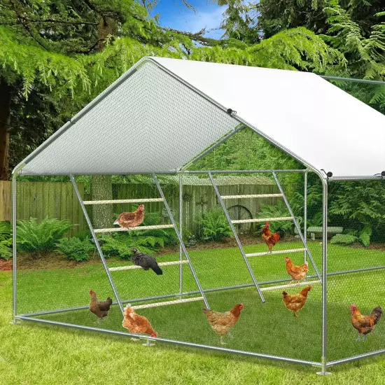 Chicken Roosting Ladder for Chicken Coop Galvanized and Log Stand Chicken Perch