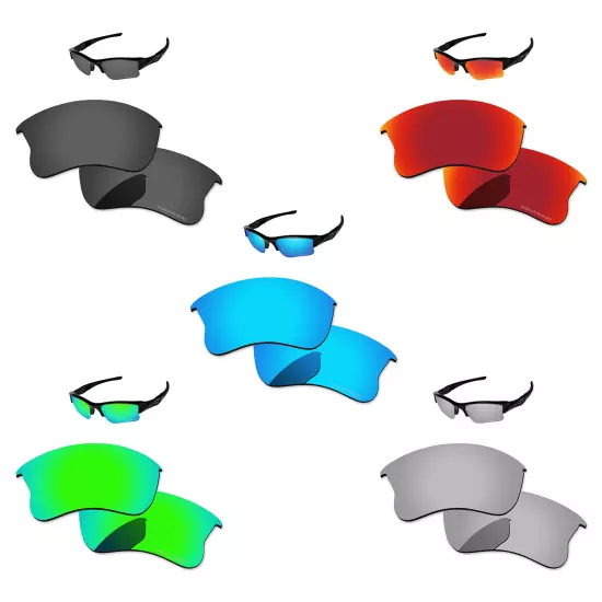 Lensology Polarized Replacement Lenses For-Oakley Flak Jacket XLJ Multi-Options