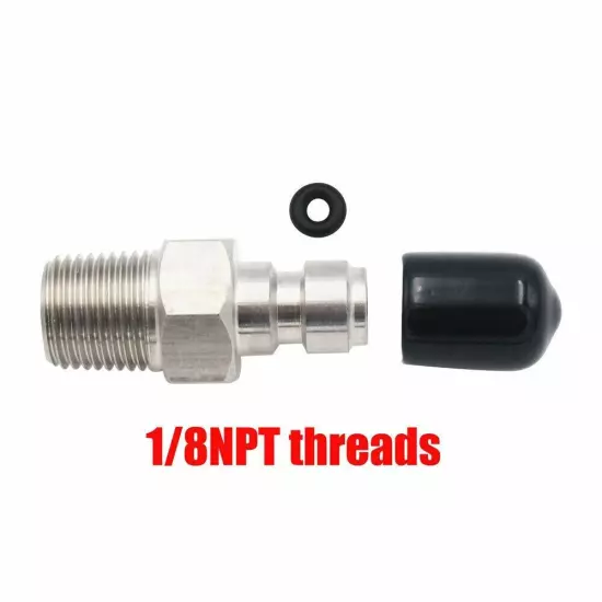 .PCP 8mm Male Quick Head Connection Way Foster Stainless Steel Fill Nipple !