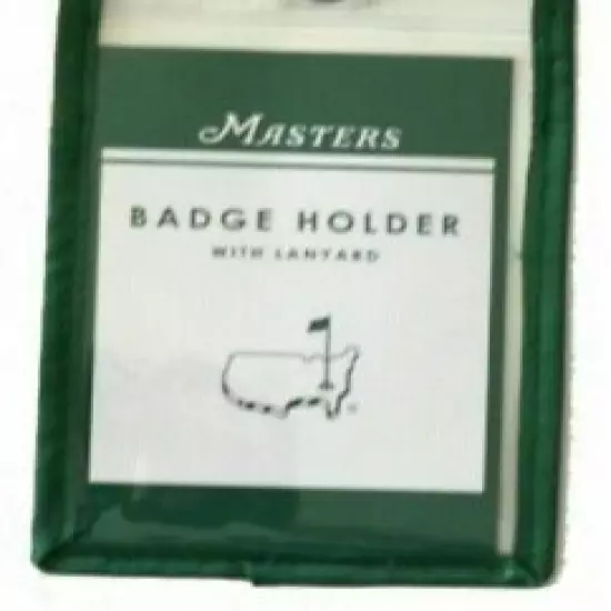 The Masters Augusta National Golf Course Ticket Badge Holder PGA