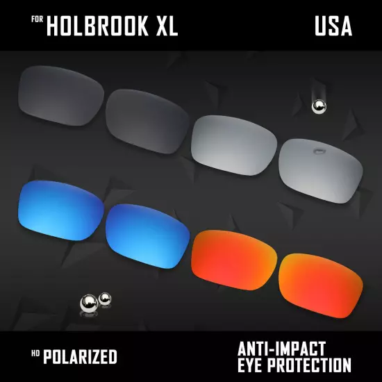 Anti Scratch Polarized Replacement Lenses for-Oakley Holbrook XL OO9417 Options