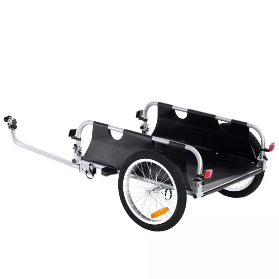 VEVOR Bike Cargo Trailer, 100 lbs Load Capacity, Heavy-Duty Bicycle Wagon Cart,