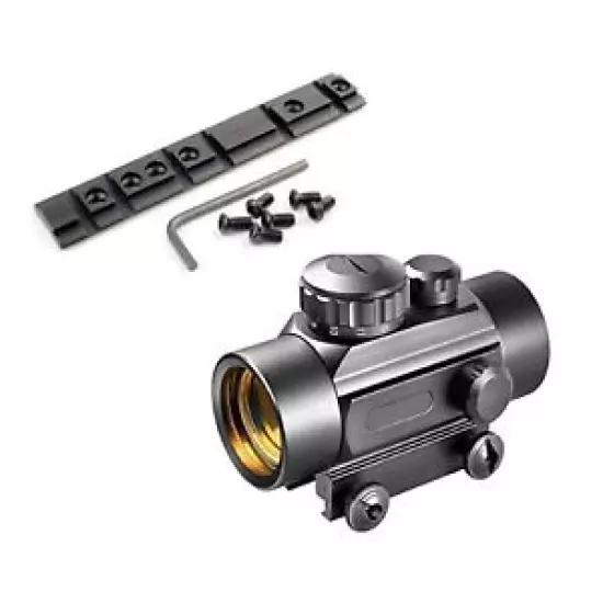 Low Profile Ruger 10 22 10/22 Mount Rail with 30MM Lens 1x30 Dot Sight Red Green