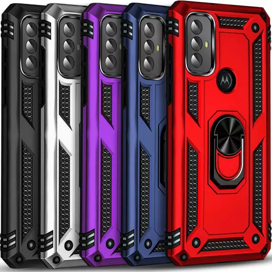 For Motorola Moto G Play 2023 2024 Case Phone Shockproof Cover + Tempered Glass