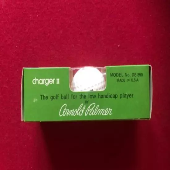 1973, Arnold Palmer, "Un-Opened" Sleeve "Charger II" Golf Balls (Scarce/Vintage)