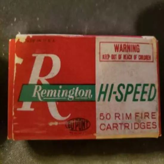 Remington 1022 HiSpeed 50 RimFire Cartridges Golden Bullet Kleanbore EMPTY BOX