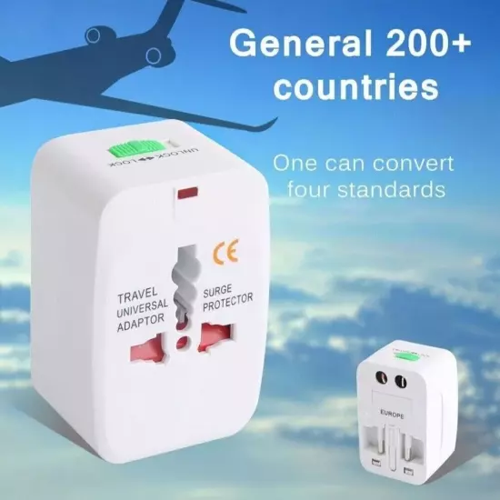 International Universal Travel Power Adapter Convertor Plug Power US/UK/AU/EU UK