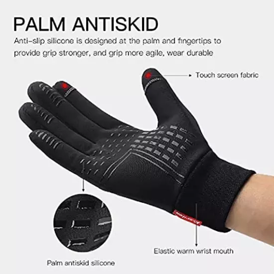 Dodorado Gloves, Premium Thermo Gloves, Unisex Winter Warm Touch Screen Gloves