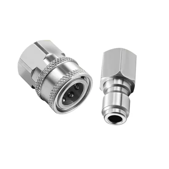 Stainless Steel Pressure Washer Adapter Set Swivel to 3/8 inch Quick Connect