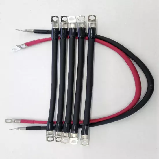 True® Complete 7pc Club Car DS 95+ (48V) 4AWG, Golf Cart kit- Battery Cable Set