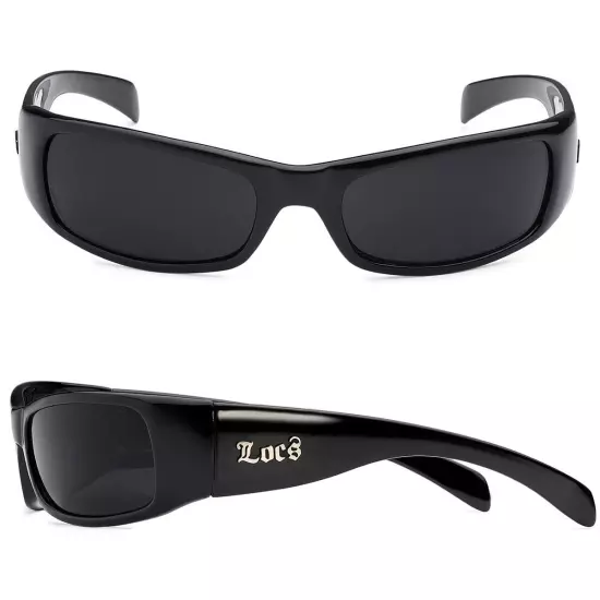 LOCS Hardcore Gangster Sunglasses Classic Lowrider Biker Cholo Designer Eyewear