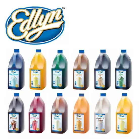 Edlyn Flavoured Syrup Topping 3L And 1L Chocolate Banana Mango Honeycomb Caramel