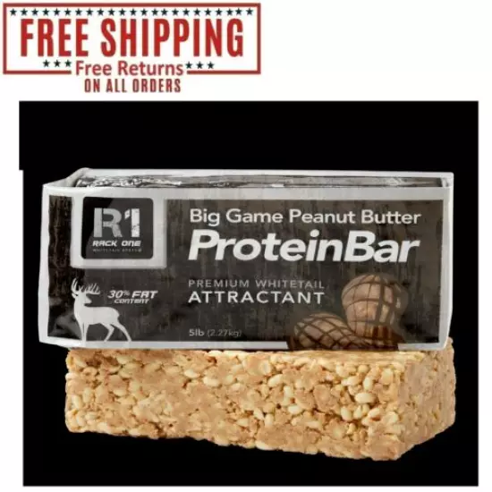 Rack One Big Game Butter Peanut Butter Protein Bar 5 lb