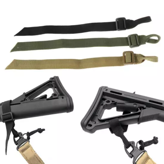 Hunting Sling Mount Strap Loop Adapter Webbing Rifle Attachment Adjustable~ ❤A