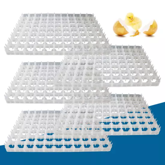 5pcs Universal Egg Trays Incubator Chicken Duck Hatching Poultry 88 Eggs