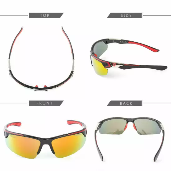 Polarized Sport Men Cycling Baseball Golf Ski Sunglasses Fishing Driving Glasses