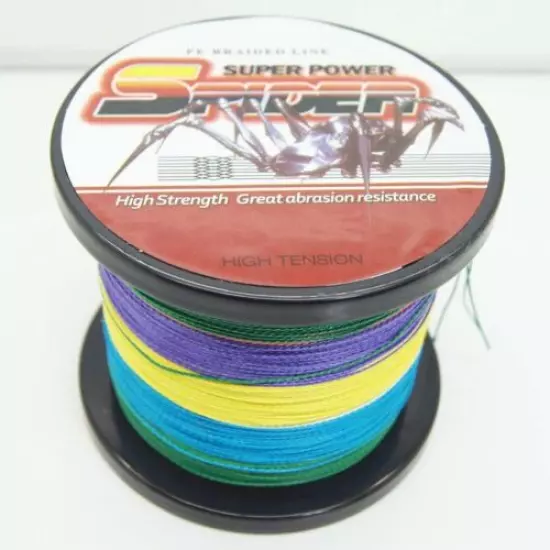 Super Dyneema 100-2000M 90LB Fishing Braid Carp Line MULTICOLOURED Spod Marker