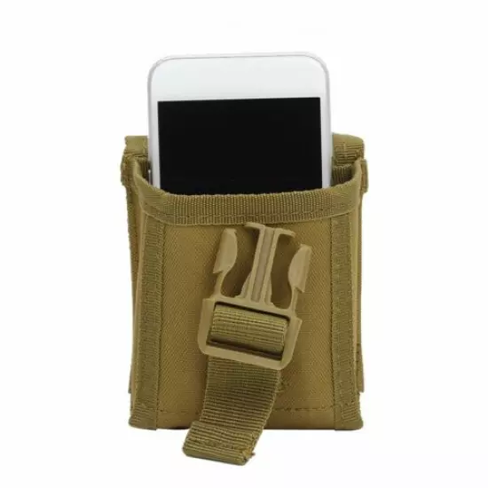 Tactical Molle Pouch Military Waist Pack Mobile Phone Case + Nylon Combat Belt