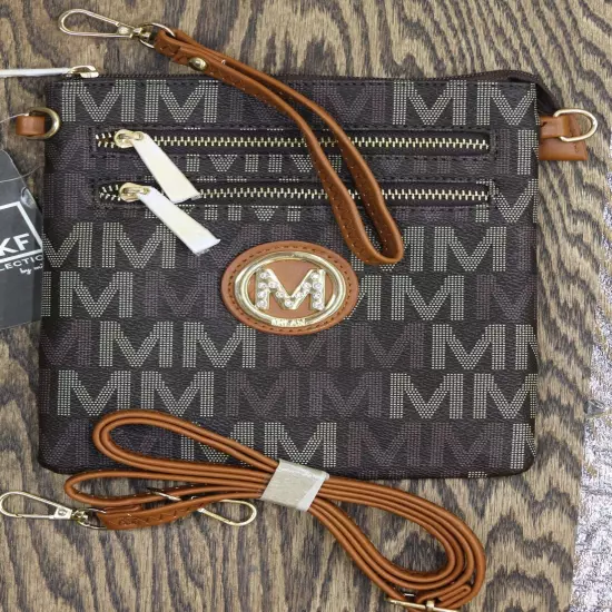 nWT MKF Collection Valerie Signature M Crossbody Bag. MU6355