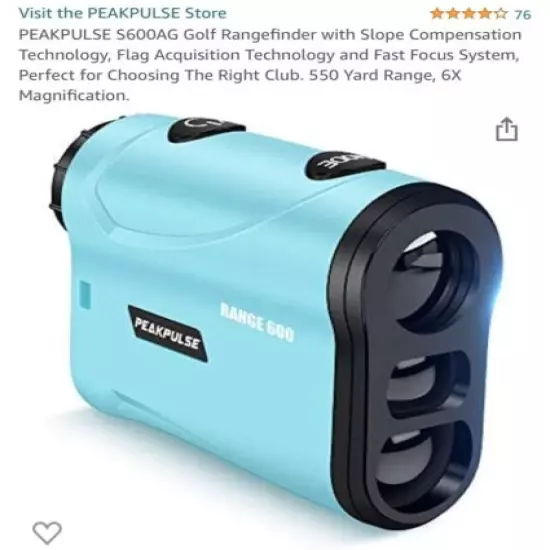 Peakpulse S600AG Golf rangefinder W/ Slope Compensation