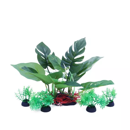 Aquarium 6 inch Silk Plants for Betta Fish Tank, Underwater Aquatic Water Gra...