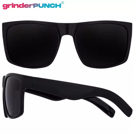 XL MENS Polarized Large Wide Frame Oversized Gangster Rectangle Shade Sunglasses