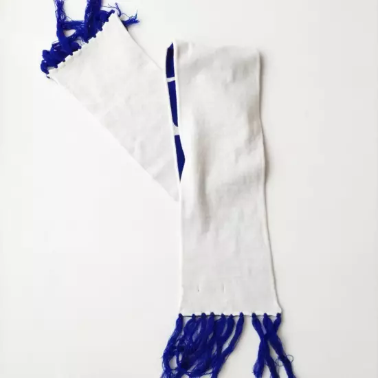 Blue Blue Logo White Blue Red Knitted Muffler Scarf