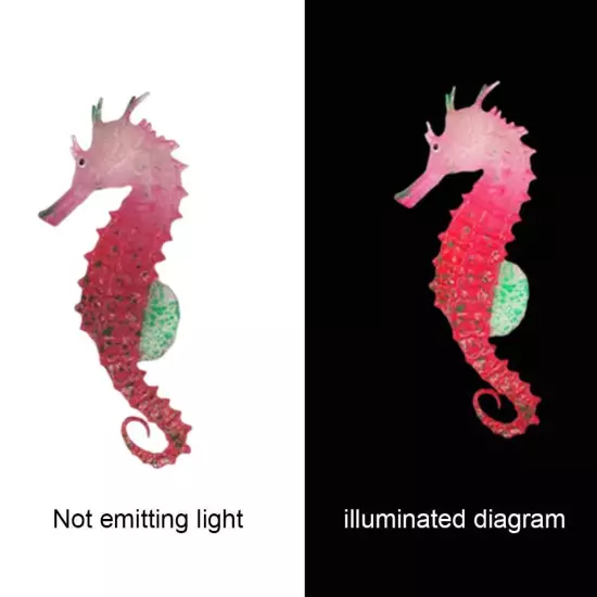 Simulation Luminous Seahorse Fish Tank Decoration Fish Tank Ornament Decoration.