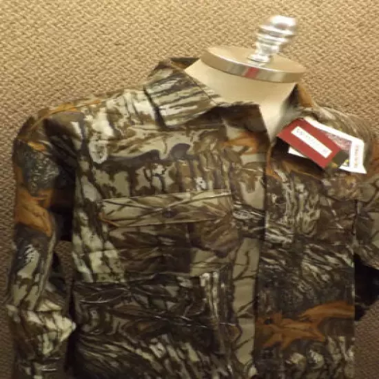 Vtg NEW Walls Realtree Camo Hunting Shirt Whisper Soft Cotton Sz Med USA Made