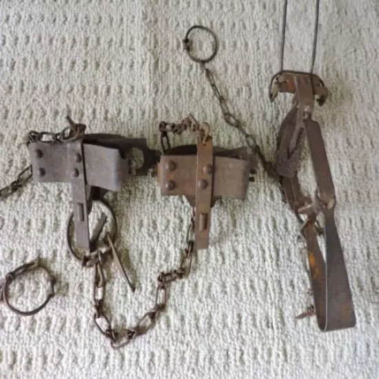 LOT OF 3 BLAKE & LAMB JUMP & VICTOR STOP LOSS VINTAGE TRAPS ANIMAL TRAP