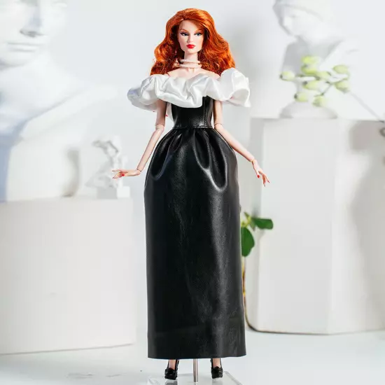 Black Style 1/6 Doll Clothes Handmade Wedding Dress 11.5" Dolls Outfits Gown Toy