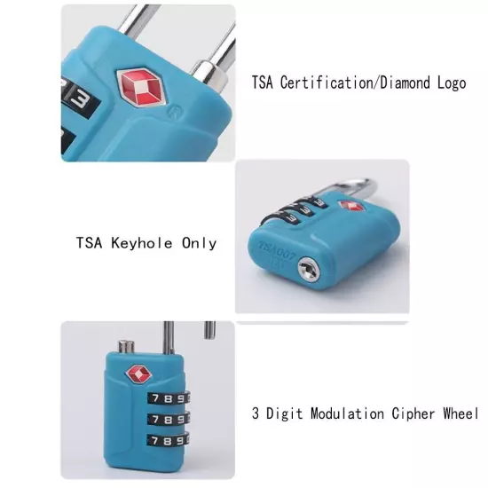 Padlock Customs Password Lock Anti-theft Suitcase Luggage Coded Lock Travel