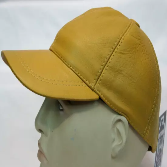 New 100% Genuine Real Lambskin Leather Baseball Cap Hat Sport Visor 31 COLORS