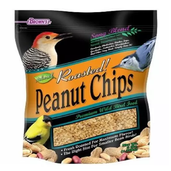 Brown's 41163 Song Blend 3 Pounds Premium Roasted Peanut Chips Wild Bird Food