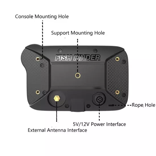 Underwater Depth Sounder With Fishing Detector 3.5" Wireless Sonar Fish Finder