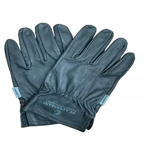 Plainsman Soft Leather Men’s XL Gloves Lightweight Non Insulated Slate Gray