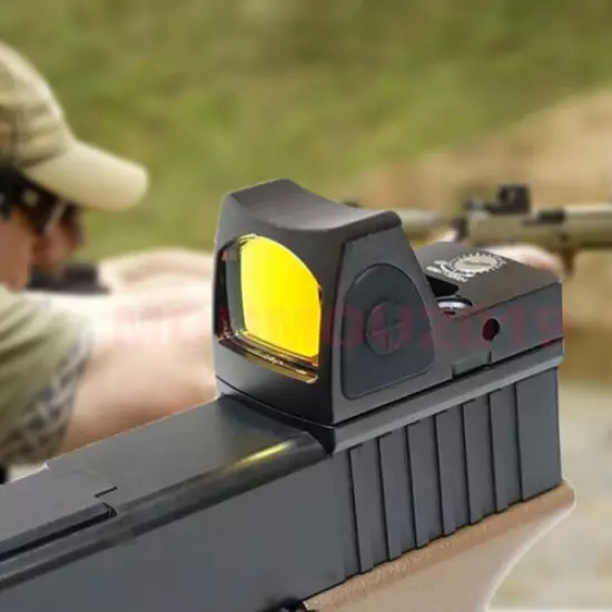 Rifle & Pistol Mini Holographic Reflex Micro Tactical Red Dot Sight for Hunting 