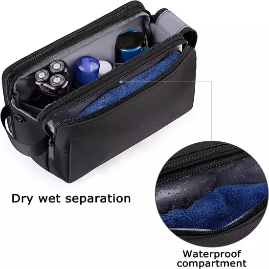 BAGSMART Toiletry Bag for Men, Travel Toiletry Organizer Dopp Kit Water-Resistan